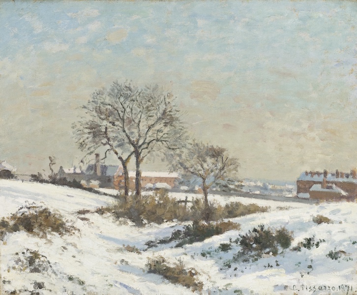 Snowy Landscape At South Norwood, Camille Pissaro.