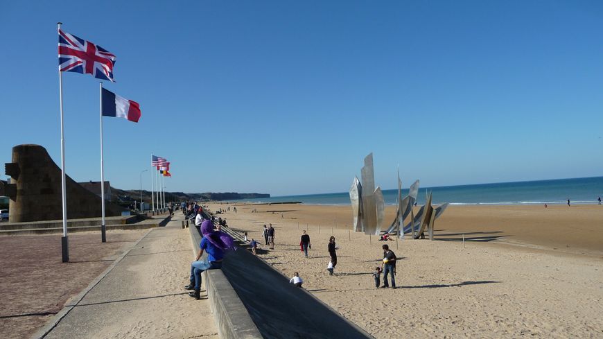 Omaha beach memorial in Normandy.