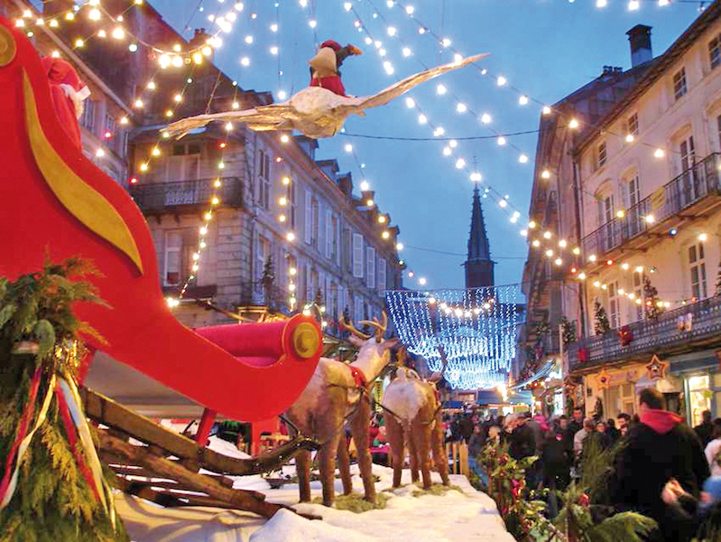 Decorations in Plombières-les-Bains.